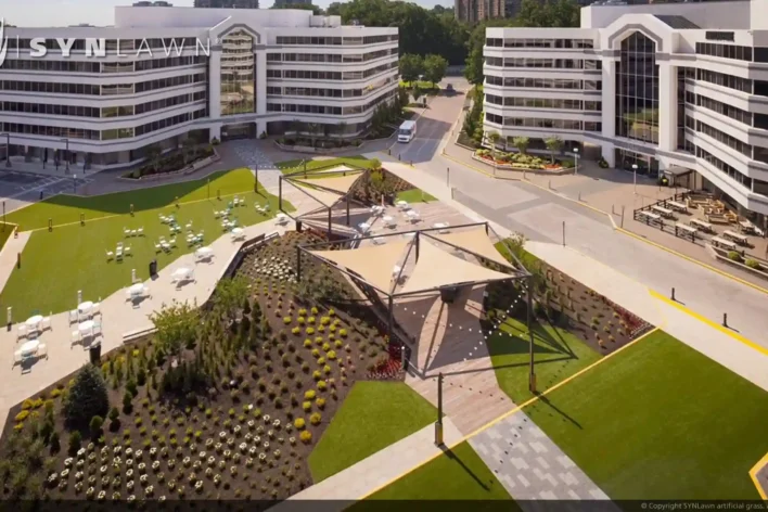 image of SYNLawn artificial grass for Commercial Office Courtyards